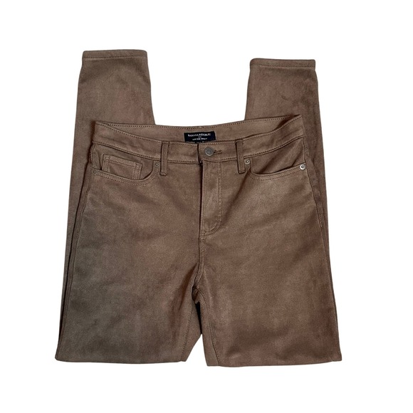 Banana Republic High-Rise Skinny Pants Women's Size 28/6 Brown Coffee - Picture 1 of 7